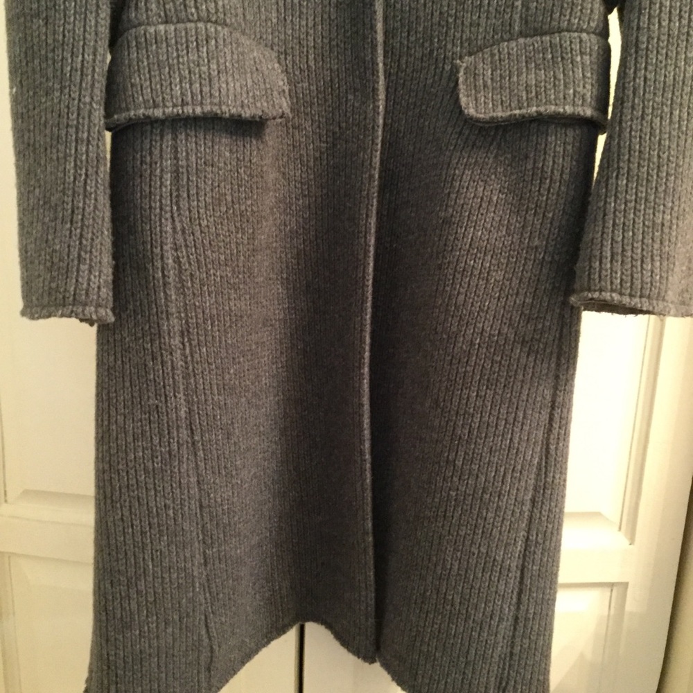 Italian luxury knit wool midi coat - Picture 2 of 9